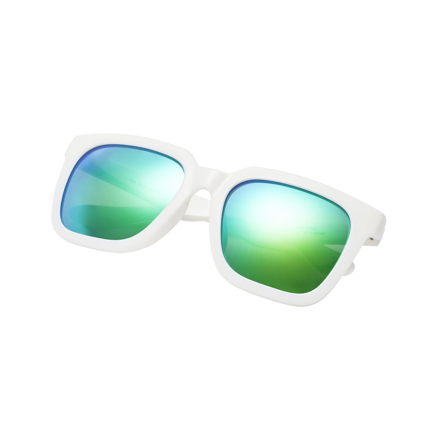 Hongdae Sunglasses (White/Green)