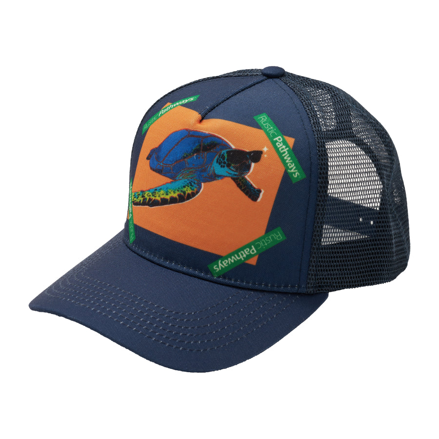 Turtle Trucker Hat (Blue)