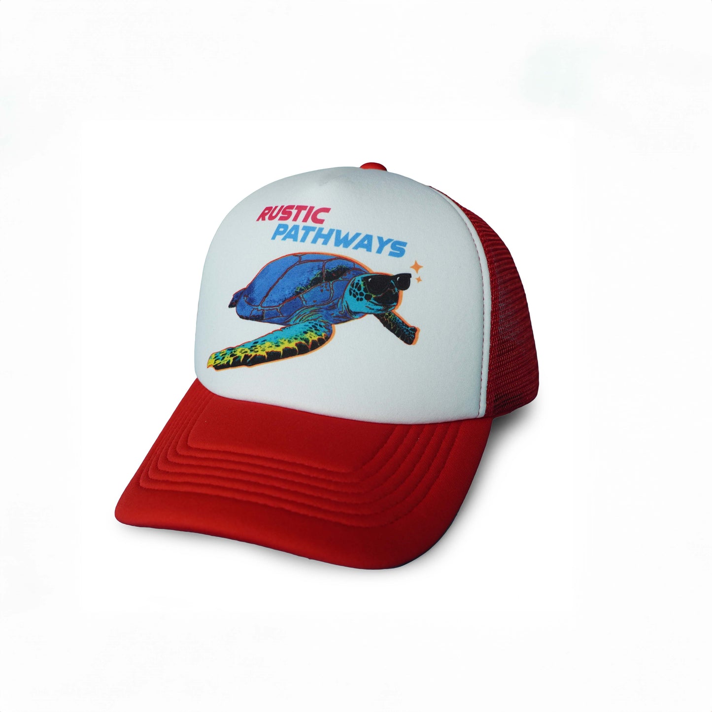 Turtle Trucker Hat (Red)