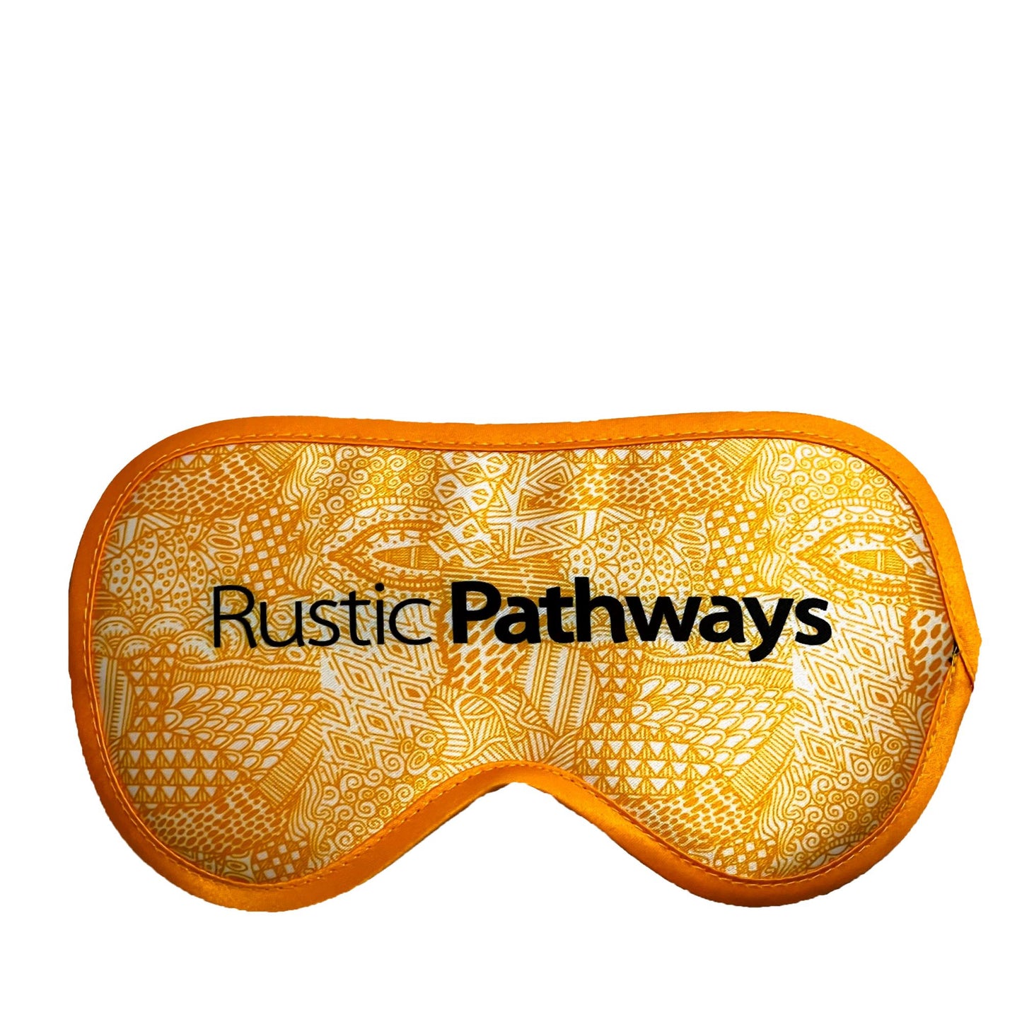 Travel Eye Mask (Tribal Orange)